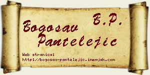 Bogosav Pantelejić vizit kartica